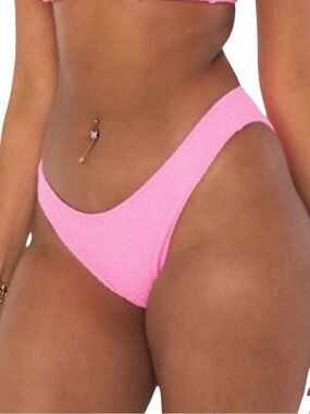 Show Me Your Mumu Silvana Bikini Bottom - Electric Pink Scrunch - Size 2XL